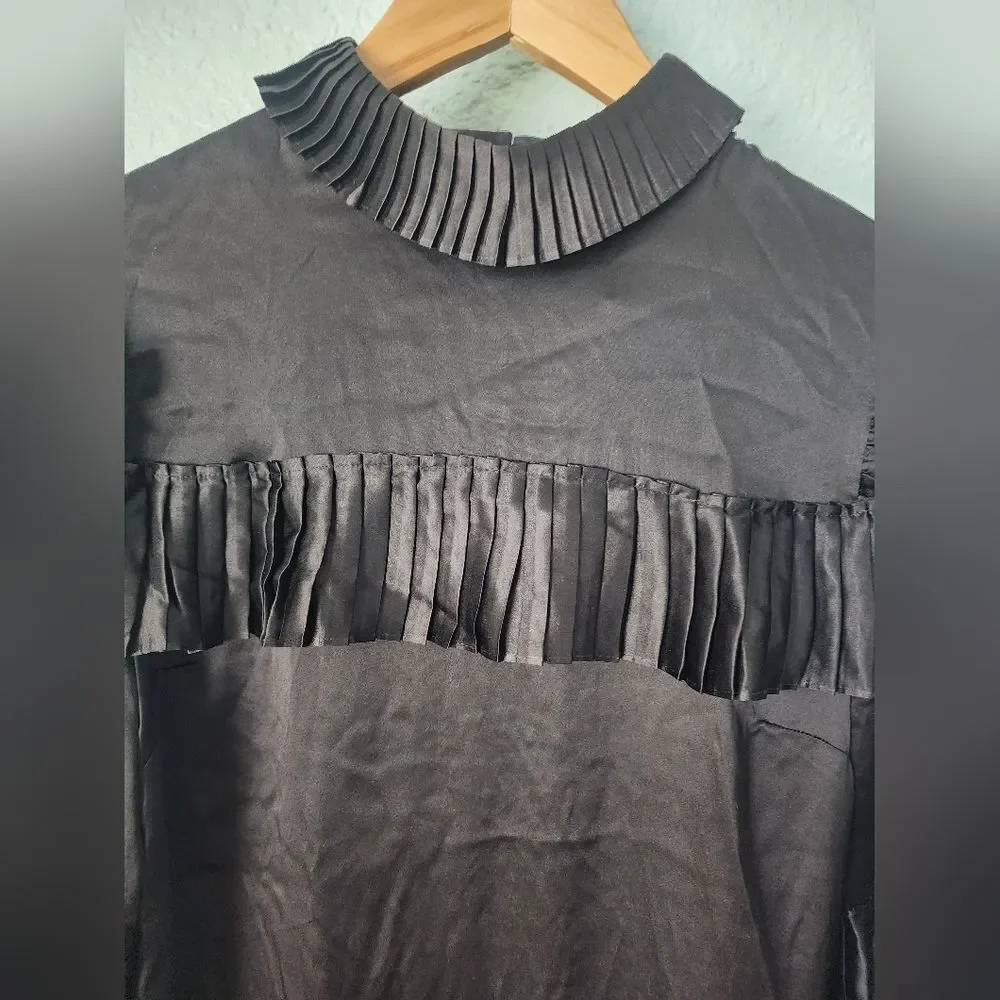 Frame Denim Black Ruffle Dress - Picture 13 of 15
